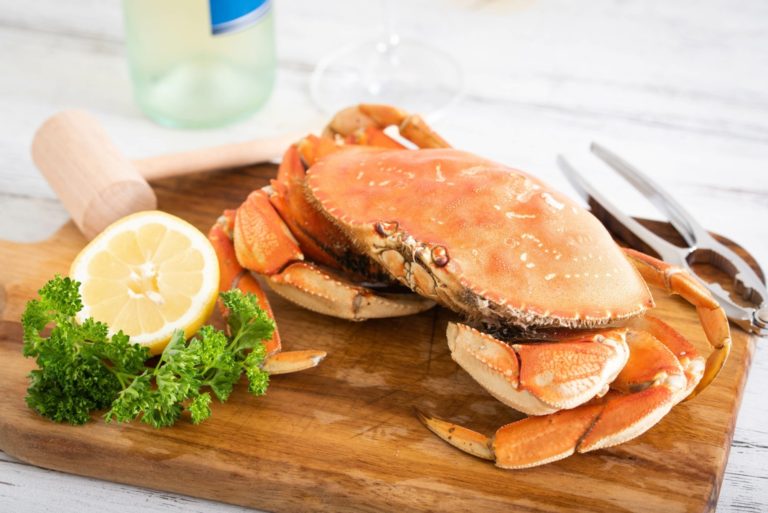 boiled dungeness crab